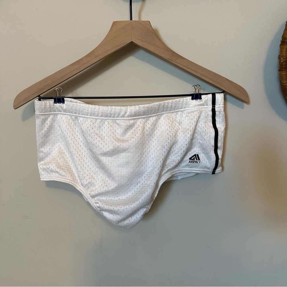 Swimming Square Cut Drag Suit White